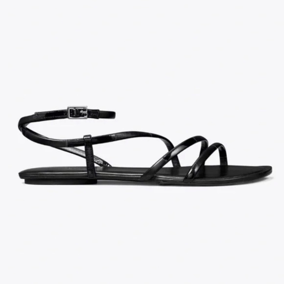 ✨ Tory Burch Split Mignon Must-Strap Sandal – Black – Size 8 ✨ New Without Box - Picture 4 of 7